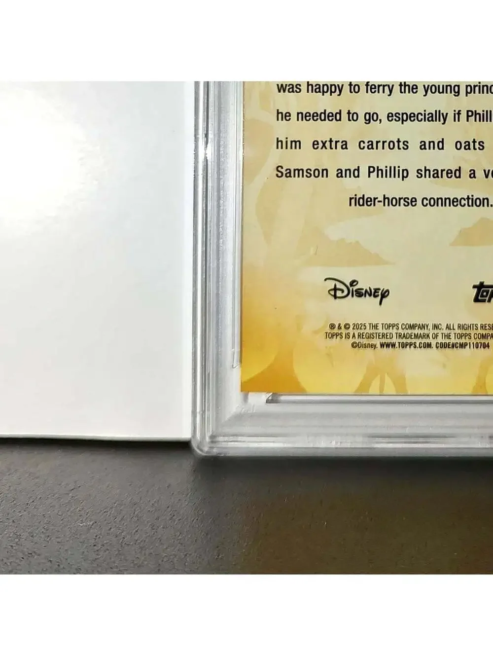 Samson 2025 Topps Disney #FF-8 Furry Friends Card Sleeping Beauty PSA 9